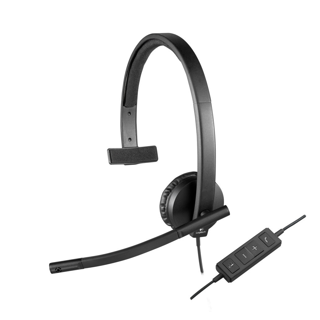 Slušalke Logitech USB H570e mono z mikrofonom (981-000571)