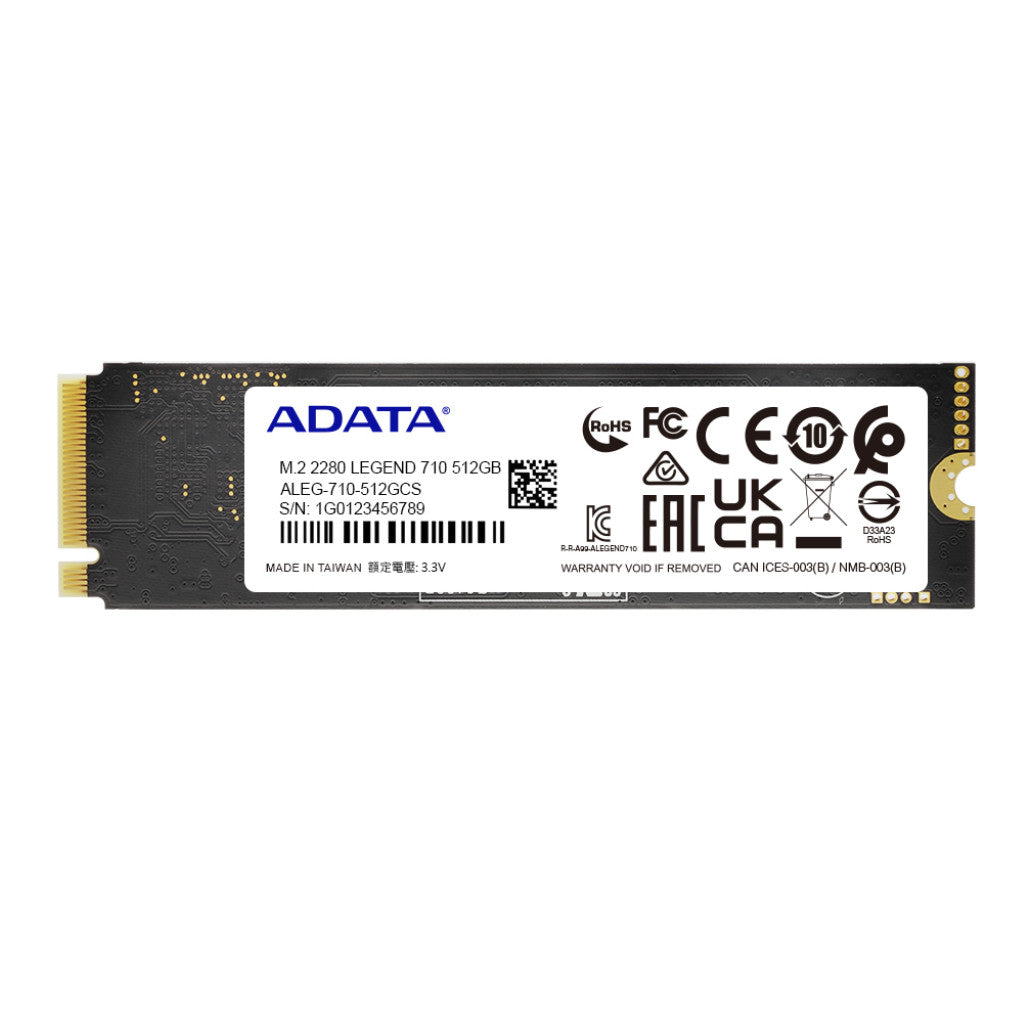 Disk SSD M.2 NVMe PCIe 3.0 512GB Adata Legend 710 2280 2400/1000MB/s (ALEG-710-512GCS)