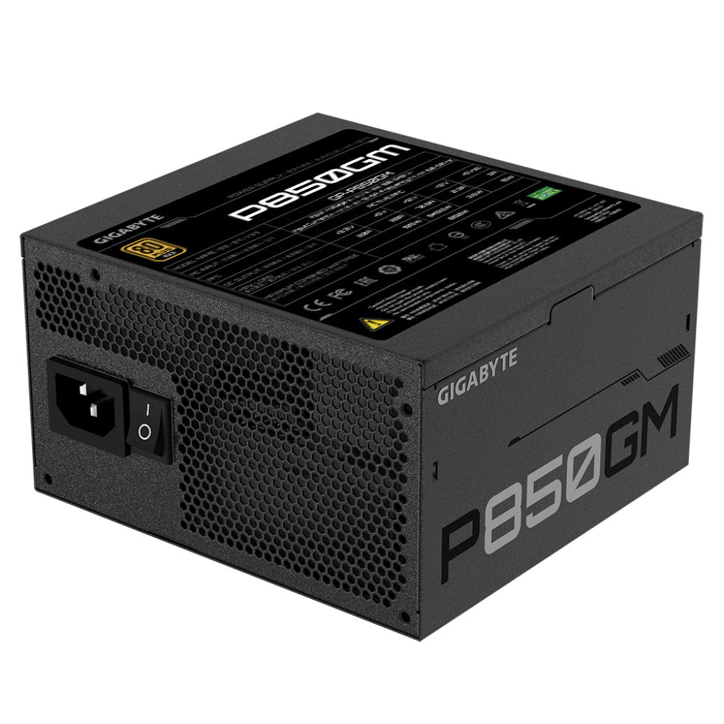 Napajalnik - 850W GigaByte 80Plus Gold 90% ATX12V 2.31 Modular 120mm črna (GP-P850GM)