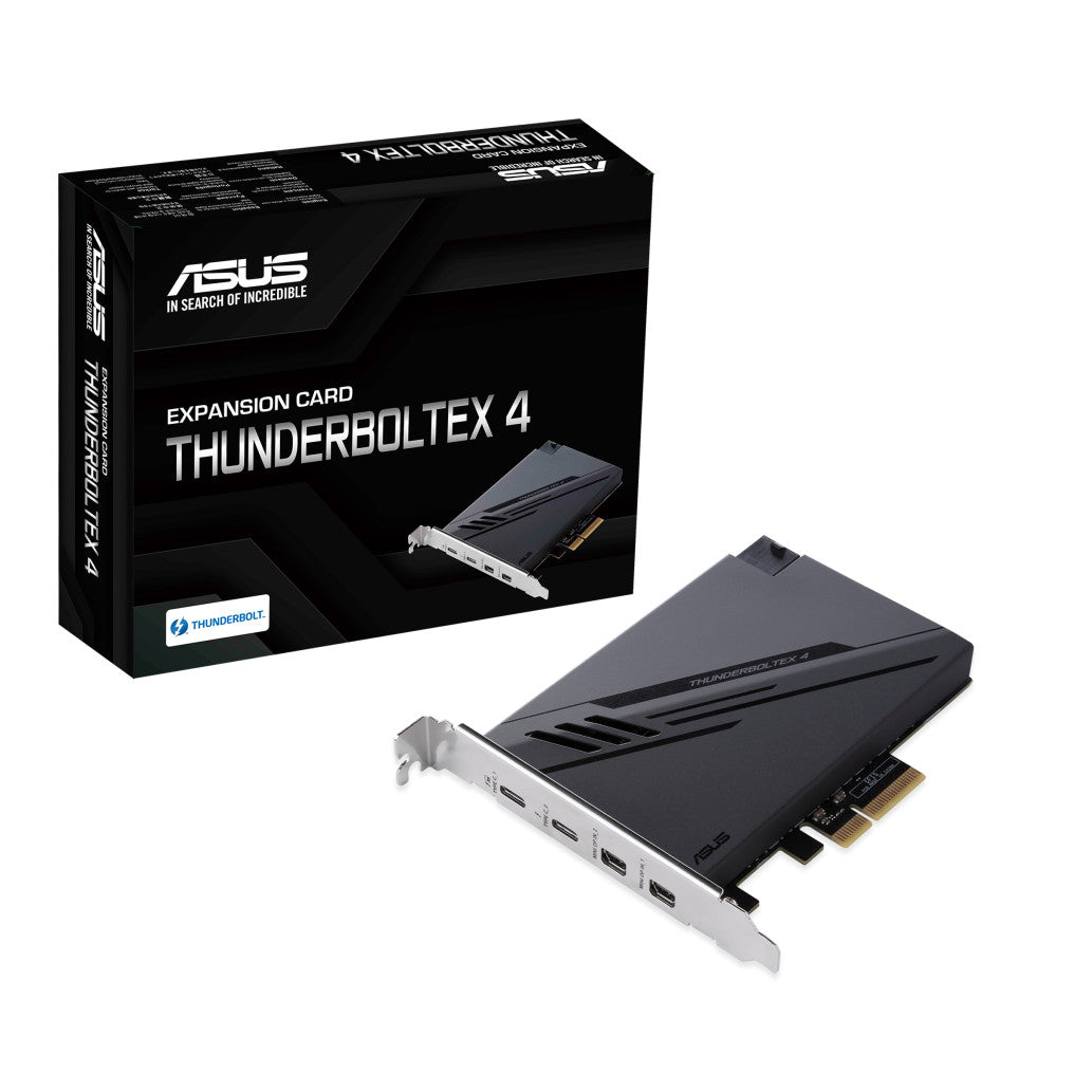 Kontroler Asus  PCI-Express => ThunderboltEX 4 Card PCIe 3.0 2xUSB-C/Thunderbolt4 2xMini-DP (90MC09P0-M0EAY0)