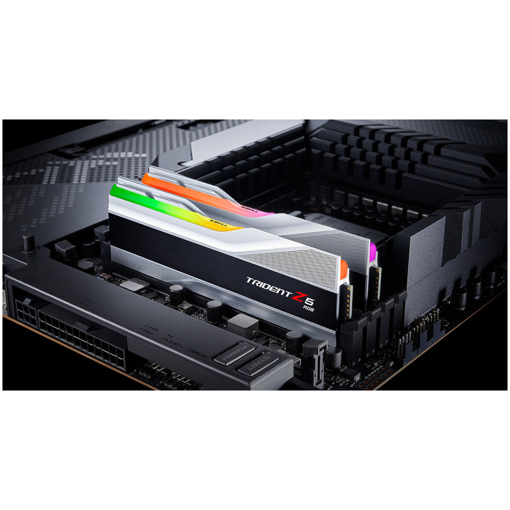 DDR5 32GB 6000MHz CL36 KIT (2x16GB) G.Skill RGB Trident Z 1,35V Gaming srebrna (F5-6000J3636F16GX2-TZ5RS)