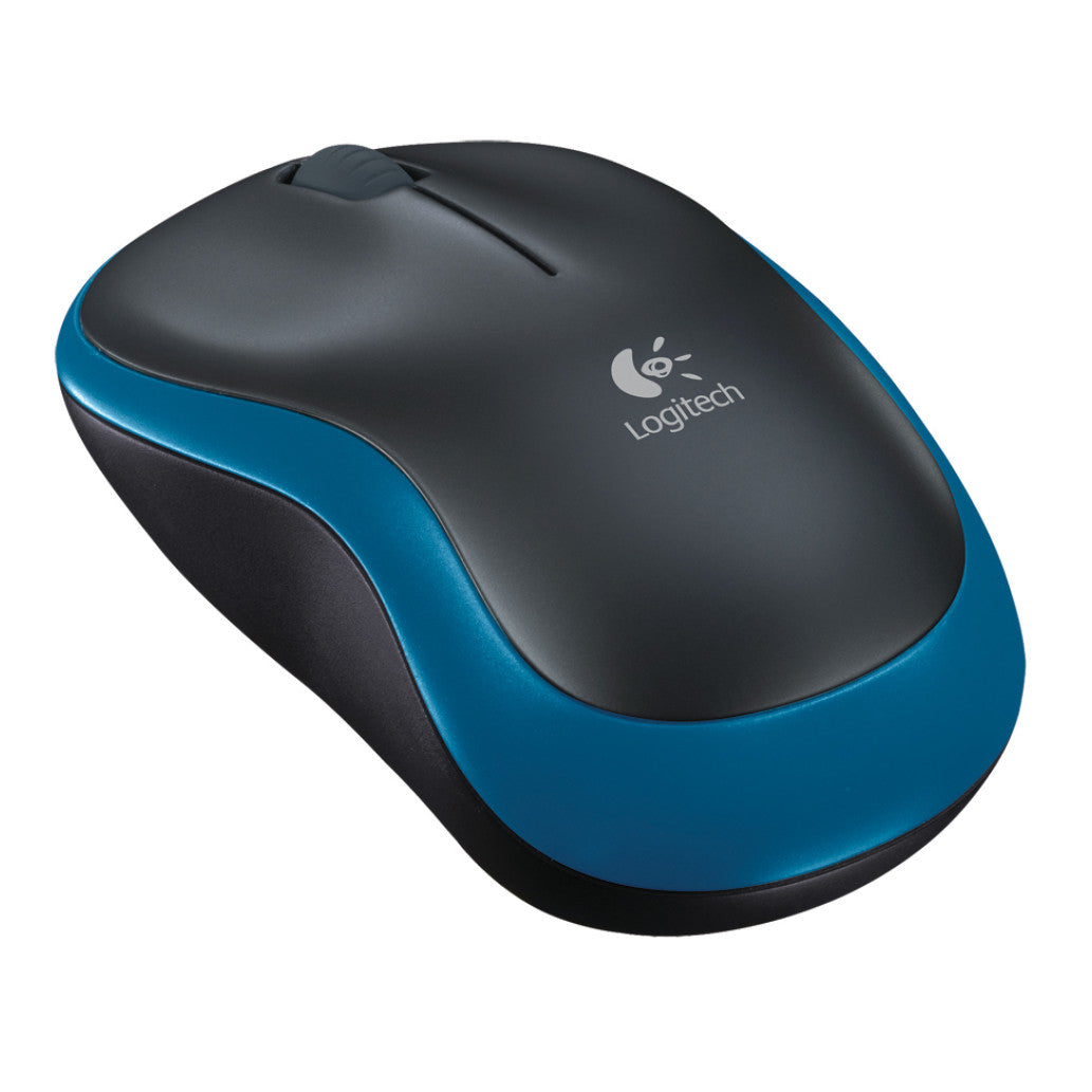 Miš brezžična za notesnike Logitech M185 nano modra (910-002239)