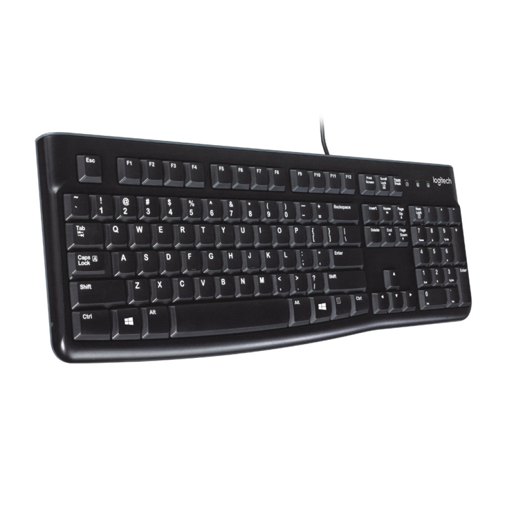 Tipkovnica Žična Logitech K120 SLO | Slovenski nabor znakov črna (920-002642)