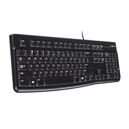 Tipkovnica Žična Logitech K120 SLO | Slovenski nabor znakov črna (920-002642)