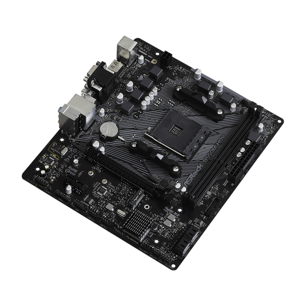 Osnovna plošča AM4 Asrock B550M-HDV microATX VGA DVI HDMI