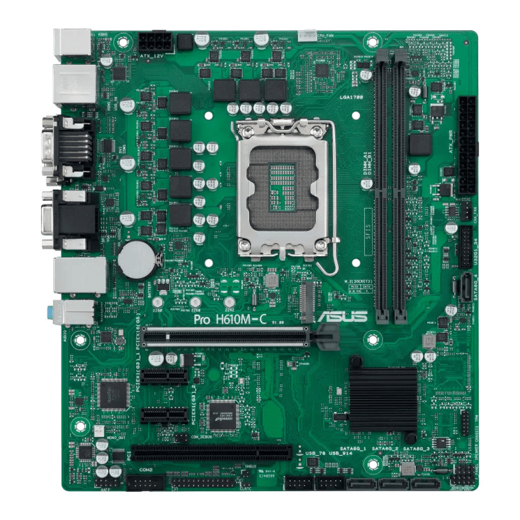 Osnovna plošča 1700 ASUS PRO H610M-C-CSM DDR5 PCI 32bit COM VGA DVI-D HDMI DisplayPort (90MB1AT0-M0EAYC)