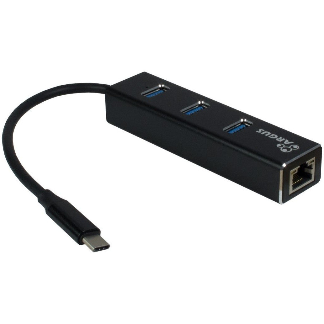 HUB USB-C => 3xUSB3.0 LAN RJ45 100/1000 Inter-Tech Argus IT-410 (88885440)