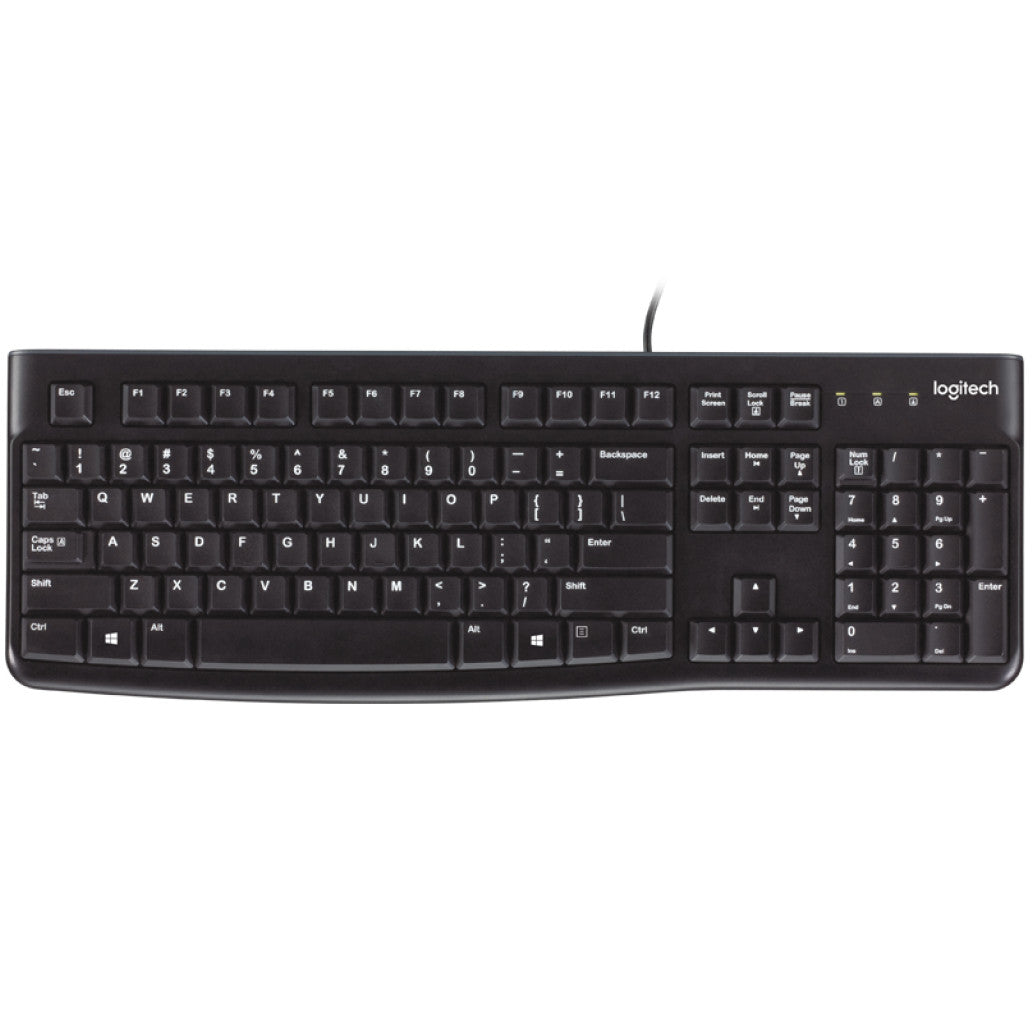 Tipkovnica Žična Logitech K120 SLO | Slovenski nabor znakov črna (920-002642)