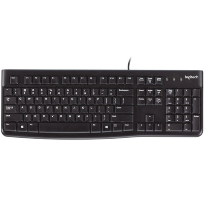 Tipkovnica Žična Logitech K120 SLO | Slovenski nabor znakov črna (920-002642)