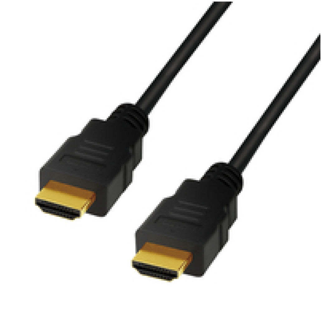 Kabel HDMI(m)=>HDMI(m) v2.1 5,00m 8K/60Hz 4K/120Hz pozlačeni kontakti črn LogiLink (CH0080)