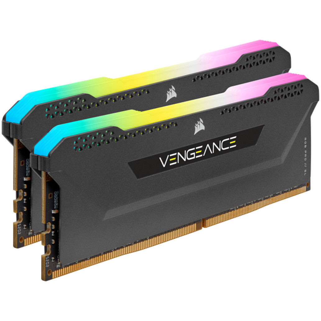 DDR4 32GB 3600MHz CL18 KIT (2x16GB) Corsair RGB Vengeance XMP2.0 1,35V Gaming črna (CMH32GX4M2Z3600C18)