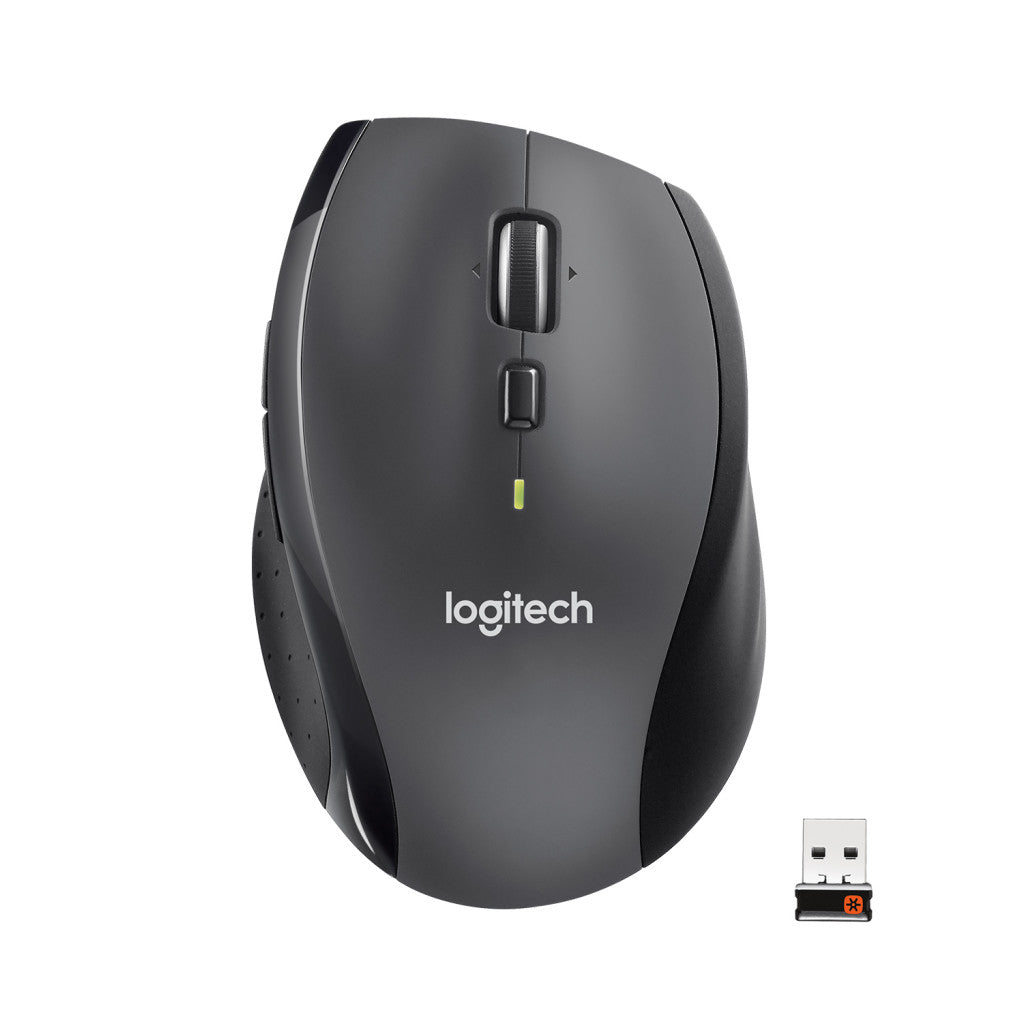 Miš brezžična ergonomska za desničarje Logitech M705 Marathon For Business 1000DPI nano temno siva (910-006034)
