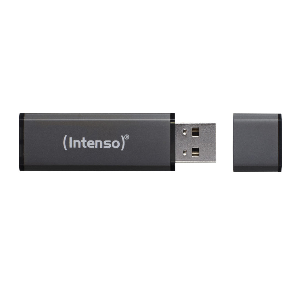 Spominski ključek 32GB USB 2.0 Intenso Alu Line 28MB/s - aluminij/s pokrovčkom/antracit (3521481)