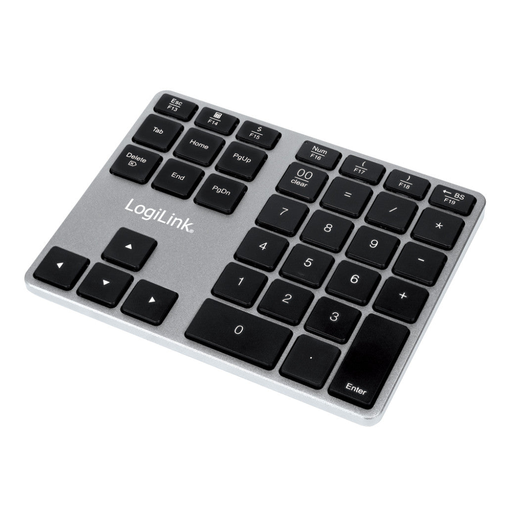 Tipkovnica LogiLink numerična brezžična Bluetooth aluminij - space grey (ID0187)