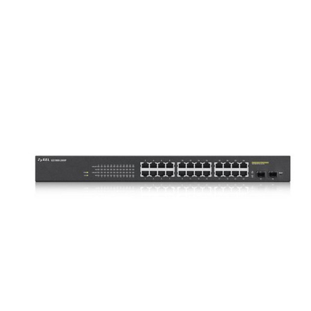 STIKALO 24-PORT 2xSFP ZyXEL 100/1000 PoE Managed Rackmount (GS190024HPV2-EU0101F)
