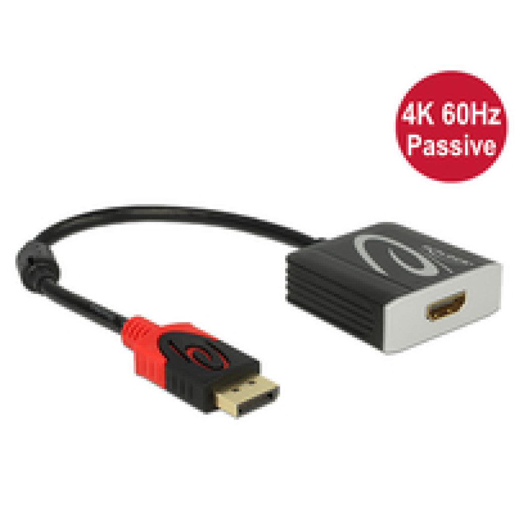 Adapter DisplayPort 1.2 (m) => HDMI (ž) 4K 60Hz Delock