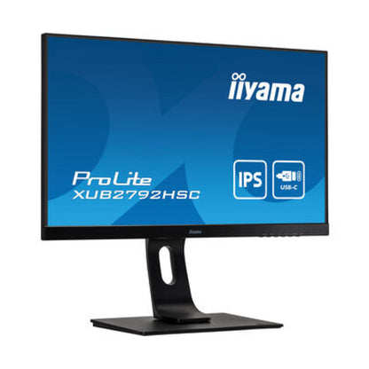 Monitor Iiyama 68,6 cm (27,0") XUB2792HSC-B1 1920x1080 75Hz IPS 4ms HDMI DisplayPort USB-C 65W 2xUSB3.0 Zvočniki  sRGB99%