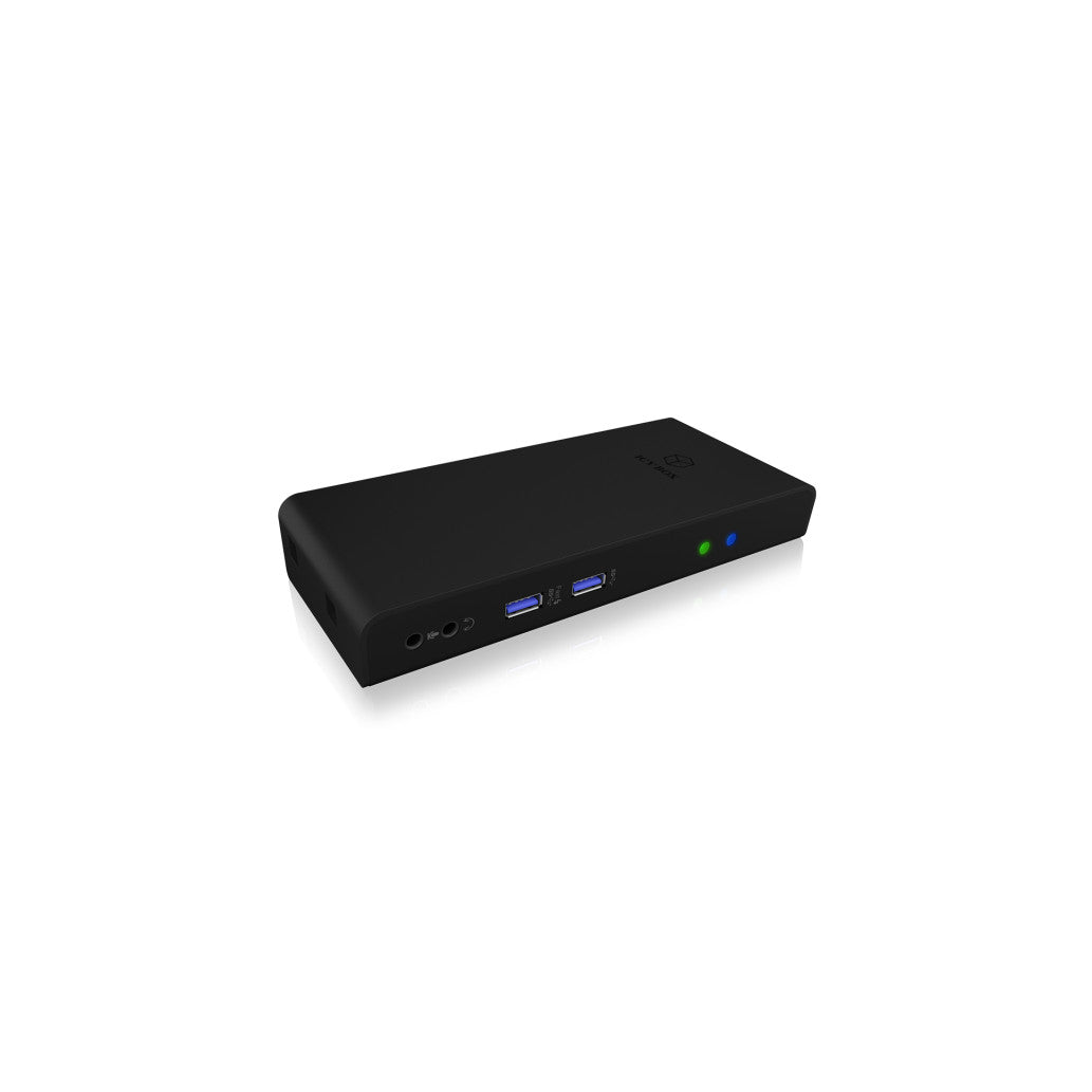 Priklopna postaja USB-C/A => 2x USB 3.0 tip A 4x USB 2.0 tip A 2x HDMI 1x RJ45 1x 3,5mm audio Icybox + napajlnik priložen (IB-DK2251AC)