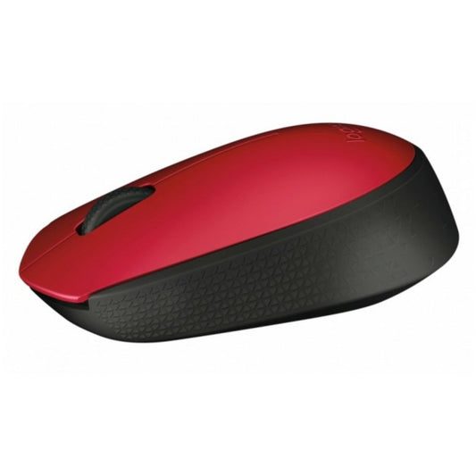 Miš Logitech brezžična optična za notesnike M171 rdeča nano (910-004641)