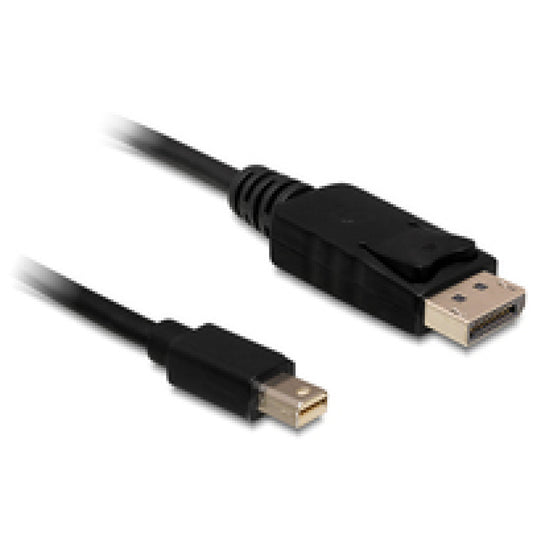 Kabel DisplayPortmini(m)=>DisplayPort(m) 5,00m 4K/60Hz črn Delock (83479)