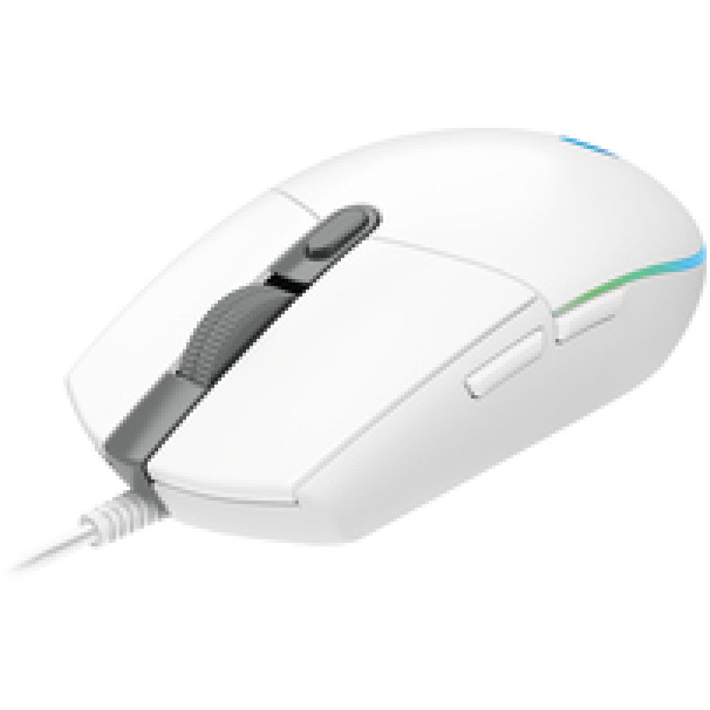 Gaming miška Žična Logitech G102 LightSync, bela (910-005824)