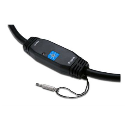 Kabel HDMI(m)=>HDMI(m) v1.4 20,00m kabel z ojačevalcem pozlačeni kontakti črn Digitus (AK-330105-200-S)