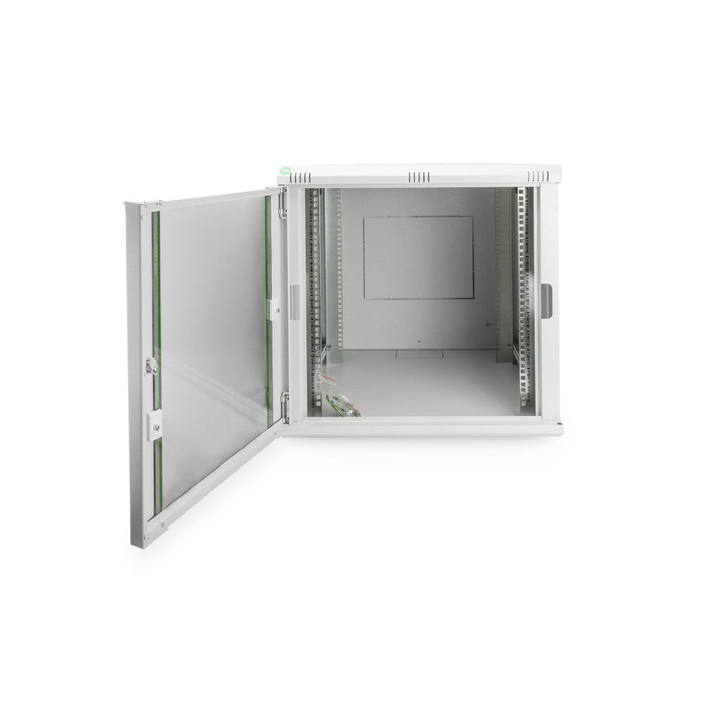 Kabinet zidni 12U 638 600x600 sestavljen siv Digitus (DN-19 12U-6/6-EC)