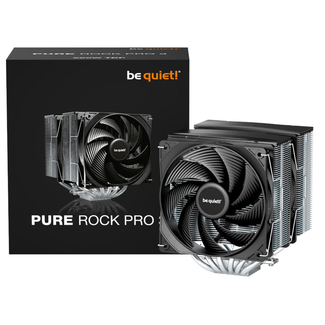 Zračni hladilnik be quiet! Pure Rock Pro 3 - 120mm 25,4 dB 155mm črna-srebrna (BK041)
