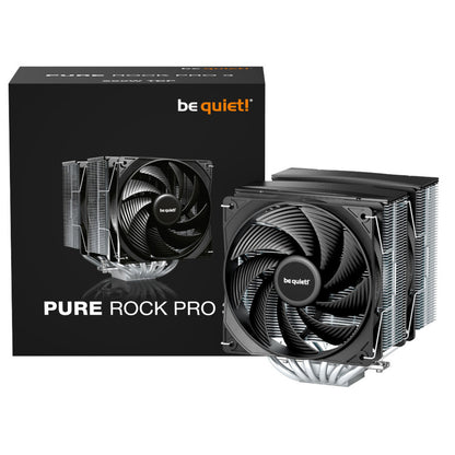 Zračni hladilnik be quiet! Pure Rock Pro 3 - 120mm 25,4 dB 155mm črna-srebrna (BK041)