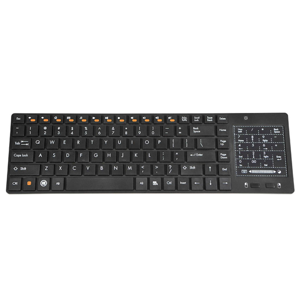 Tipkovnica Tracer brezžična Smart RF US international Touch pad črna (RMTTI046)