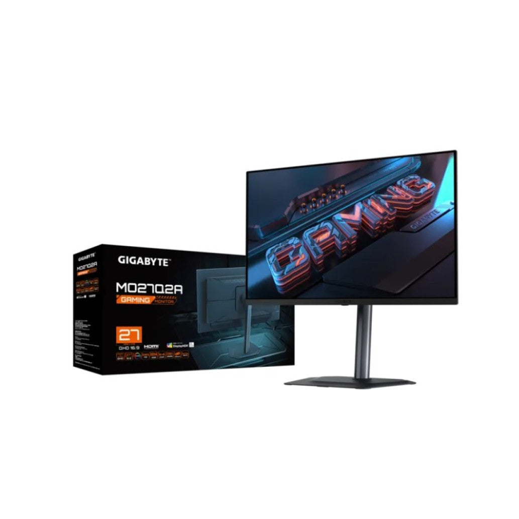 Monitor GigaByte 68,6 cm (27,0") MO27Q2A 2560x1440 Gaming 280Hz OLED 0,03ms 2xHDMI DisplayPort USB-C 18W 2xUSB3.2 Pivot Zvočniki 2x5W  DCI-P3-99% FreeSync Premium PRO G-Sync KVM HDR10