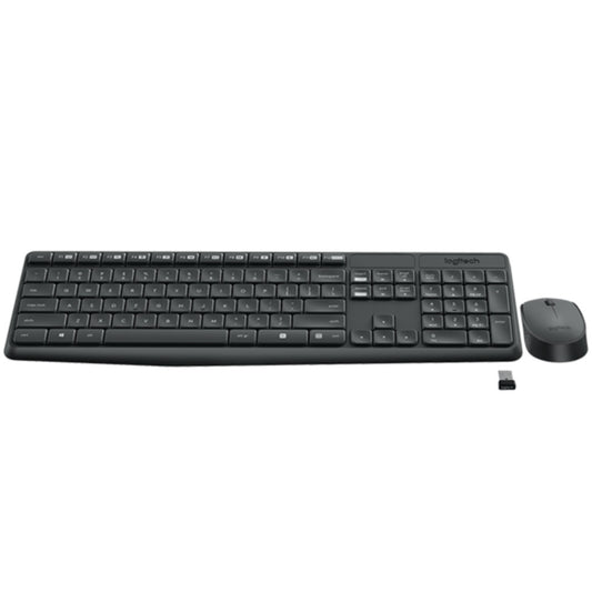 Tipkovnica in miš Logitech brezžična desktop MK235 SLO črna (920-008031)
