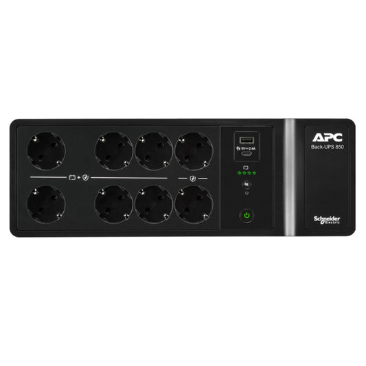 UPS APC Back-UPS Line-Interactive 850VA/520W 230V 92VAh 8x220V USB (BE850G2-GR_SL*)