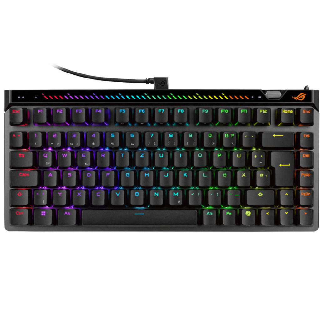 Gaming Tipkovnica Žična Asus ROG Falchion Ace 75 HE DE | črna RGB (magnetna stikala V2X) (90MP047H-BKDA20)