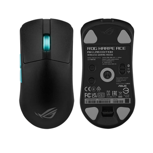 Miš Asus brezžična Harpe Ace Aim Lab Edition optična gaming 54g 36000DPI RGB črna (90MP02W0-BMUA00)
