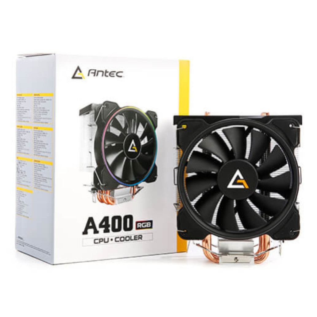 Zračni hladilnik Antec A400 - RGB črna-srebrna (0-761345-10921-5)