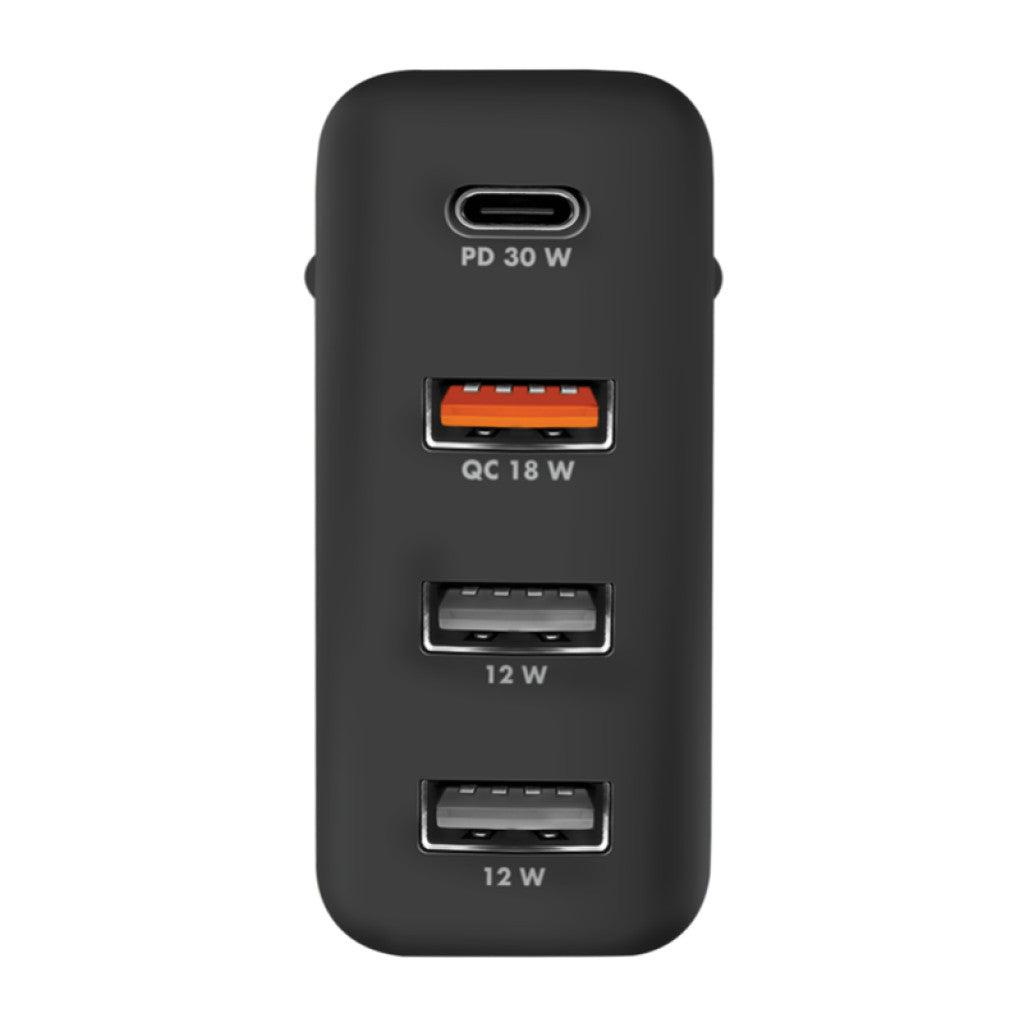 Hišni polnilec 110-240V => 1x USB-C 3x USB-A 48W LogiLink (PA0377)