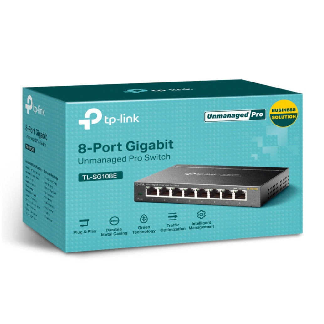 STIKALO 8-PORT TP-Link 100/1000 (TL-SG108E)