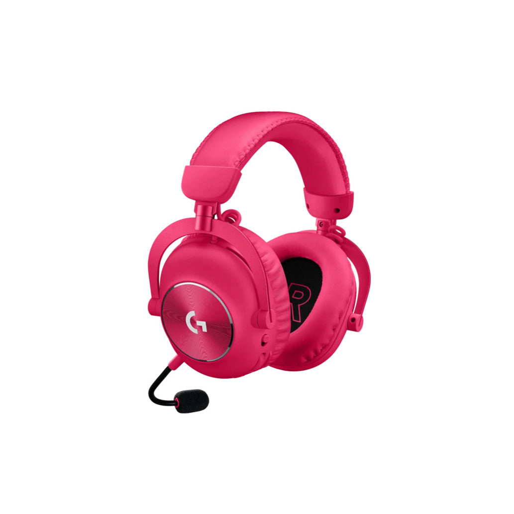 Slušalke brezžične Logitech naglavne z mikrofonom BT/RCA/USB G PRO X 2 LIGHTSPEED roza Gaming (981-001275)