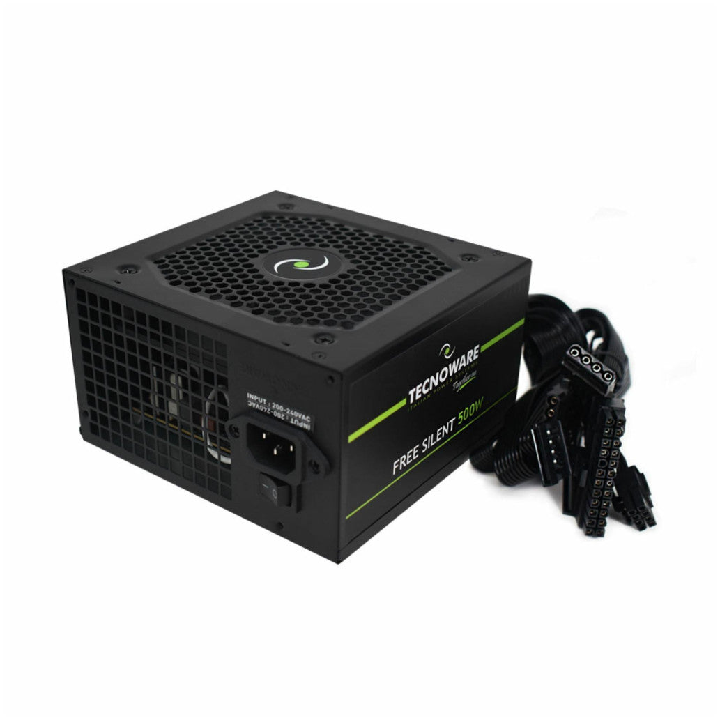 Napajalnik - 500W Tecnoware Free Silent 86% 120mm srebrna (FAL506FS12B) - OEM pakiranje