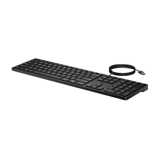 Tipkovnica USB HP 320K G2 Slim SLO | črna (9SR37UT#BED)