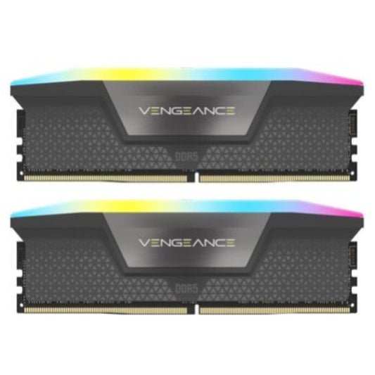 DDR5 64GB 6000MHz CL40 KIT (2x32GB) Corsair RGB Vengeance 1,4V Gaming črna (CMH64GX5M2B6000Z40)