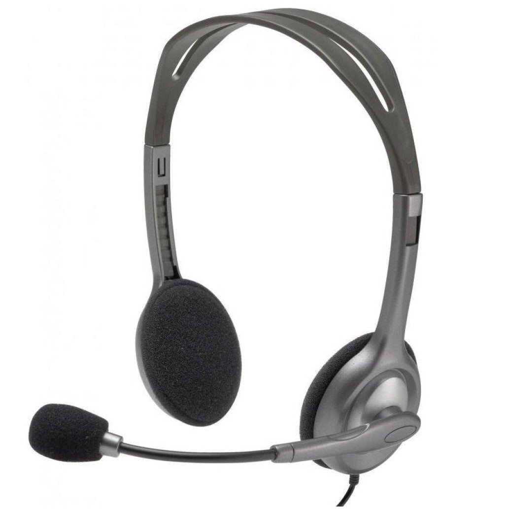 Slušalke Logitech 3.5 H111 stereo z mikrofonom (981-000593)