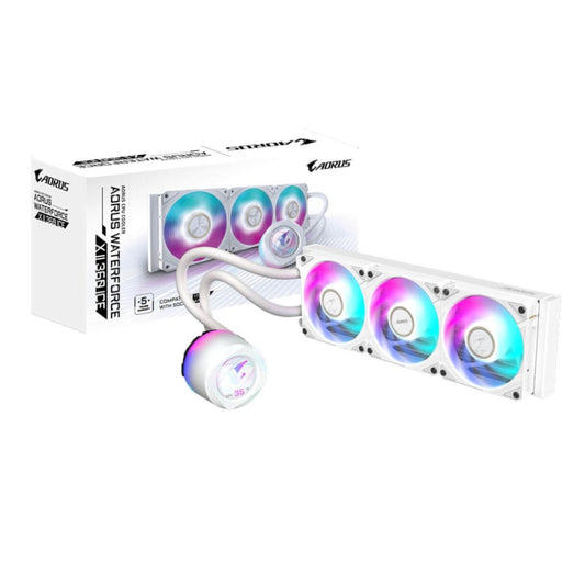 Vodno hlajenje Gigabyte AORUS WATERFORCE X II - 360mm RGB bela (AORUS WATERFORCEX II 360 ICE)