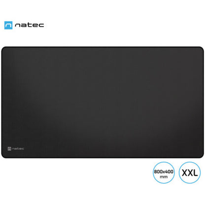 Podloga za miško NATEC tekstilna tkanina 800x400mm XXL vodoodporna črna (POD-NAT-COLORS-XXL-B)