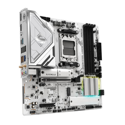 Osnovna plošča AM5 Asrock Steel Legend WiFi microATX 1xHDMI 1.4 1xDisplayPort