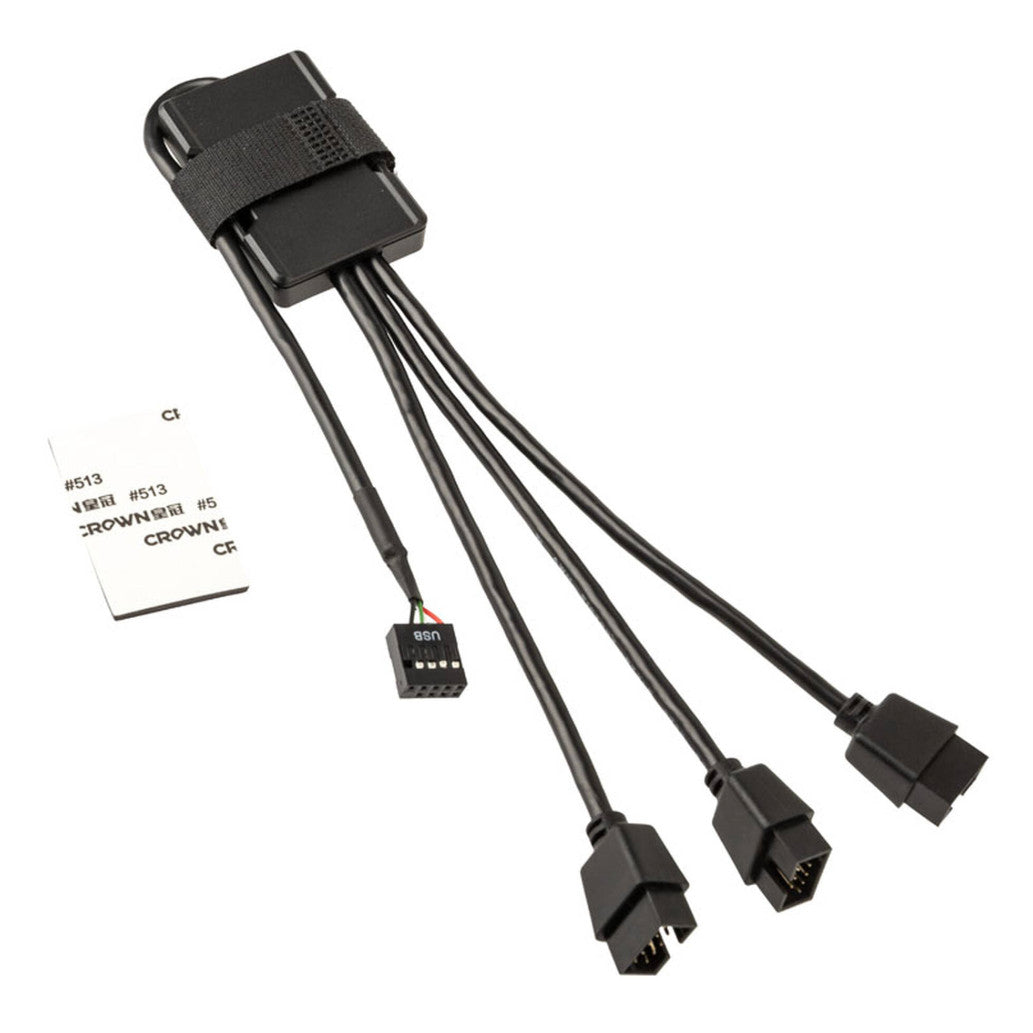 USB pretvornik Lian-Li PW-U2HB 1 USB na 3 USB črna