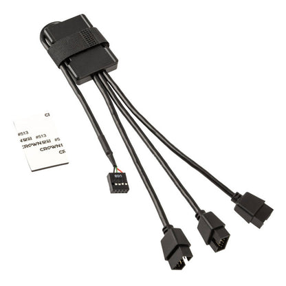 USB pretvornik Lian-Li PW-U2HB 1 USB na 3 USB črna