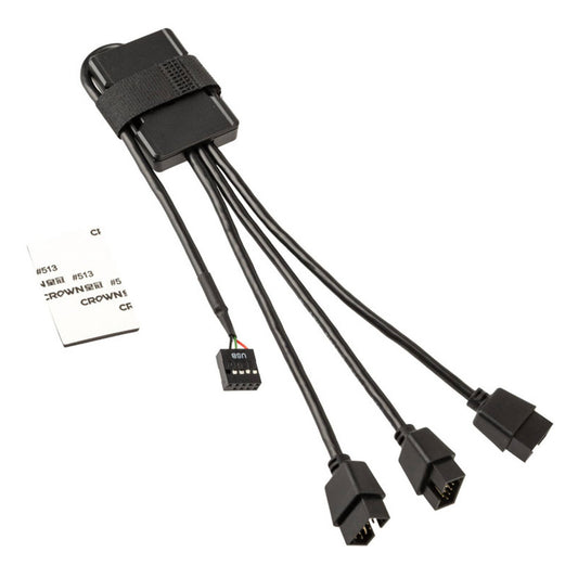 USB pretvornik Lian-Li PW-U2HB 1 USB na 3 USB črna