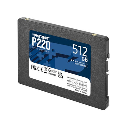Disk SSD 6,4cm (2,5") SATA 512GB Patriot P220 2,5" 550/500MB/s (P220S512G25)